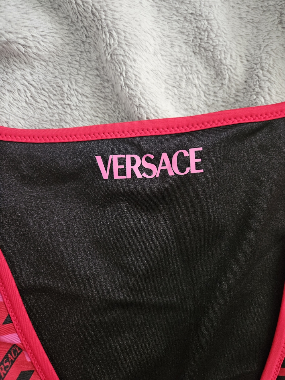 Versace Reversible  Geometric-Print Swimsuit - Picture 8 of 12